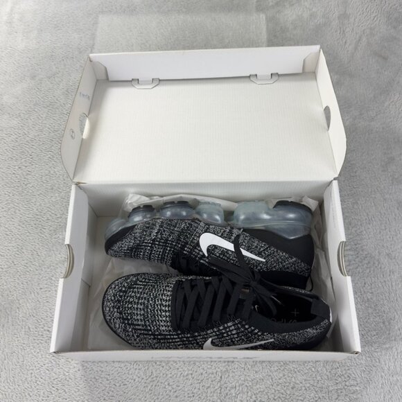 Nike Air Vapormax Flyknit 3 Oreo Black Gray Size 9 - Picture 6 of 15